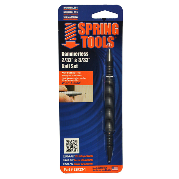 Spring Tools 2/32" & 3/32" Spring Tools 32R23-1 Spring Tools Double Ended Nail Set 32R23-1